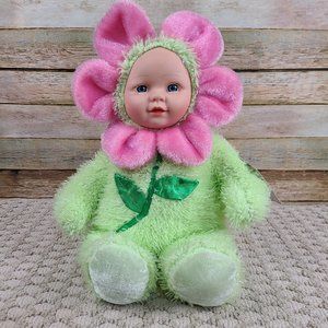 Sugar Loaf Kostume Kids Baby Doll Dressed as a Pink Flower